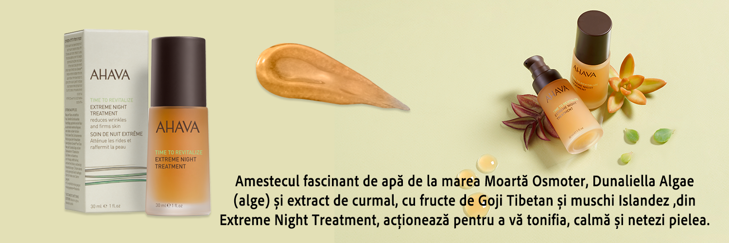 Tratament antirid de noapte Ahava, 30 ml